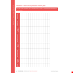 Team Training Plan Schedule Template example document template