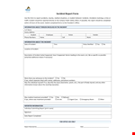 Create a comprehensive and accurate Medical Office Incident Report example document template