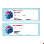 Free Gift Certificate Template - Customize and Print Instantly example document template