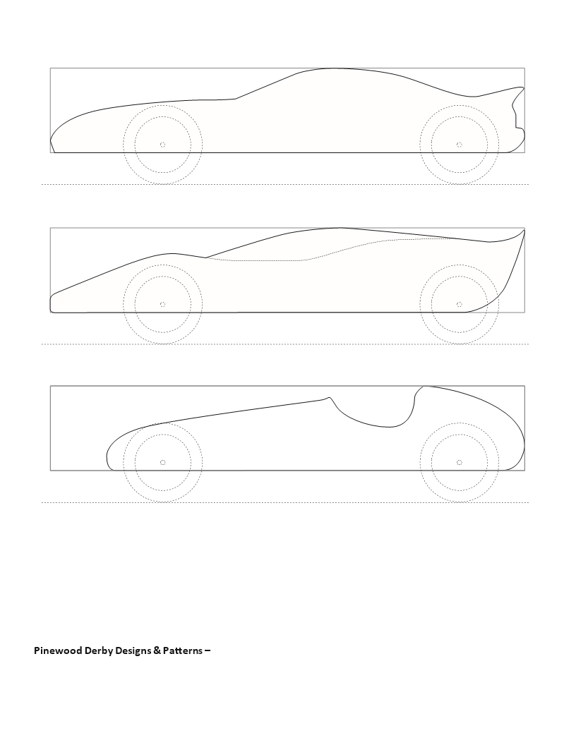 Pinewood Derby Templates & Designs - Create Fast Cars | Pinewood Derby