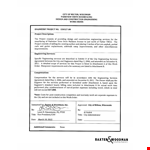 Construction Engineering Work Order example document template