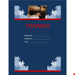 Create a Professional Training Manual with Our Customizable Template example document template