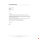 Overdue Payment Letter example document template