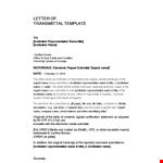 Want a Professional Report? Use Our Letter of Transmittal Template example document template