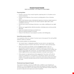 Academic Research Proposal Template - Words for Effective Proposals example document template 