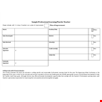 Professional Plan example document template