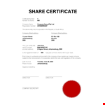 Create Your Custom Stock Certificates | Easy-to-Use Template example document template