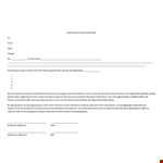 Improve Performance with our Supervisor-Approved Items and Performance Improvement Plan Template example document template