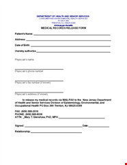 Medical Release Form Easily Access And Share Medical Information With 