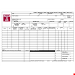 Employee Travel Expense Report example document template