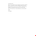 Resign with Ease: Two Weeks Notice Template for Your Company example document template