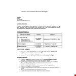 Senior Accountant Resume Sample example document template 