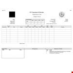 Free Report Card Template - Easily Track Your Student's Grades and Attendance example document template