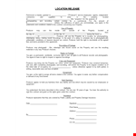 Location Release Form: Protect Your Property Rights as a Producer example document template