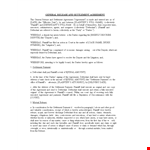 Settlement Agreement - Resolving Legal Dispute example document template