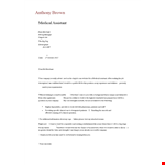 Medical Assistant Cover Letter - Stand Out with a Compelling Introduction | Dayjob example document template 