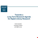 Library Research Agenda Template example document template