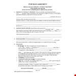 Create a Secure Purchase Agreement | Protect Property for Purchasers & Sellers example document template