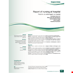 Nursing Audit example document template