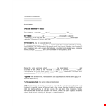 Warranty Deed Template - Create a Legal Transfer of Property with Grantor and Grantee example document template 