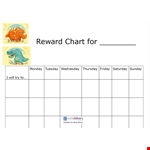 Create a Reward Chart for Kids | Monday Rewards Program example document template