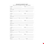 Reference Page Template - Customizable Company Address & Contact Info | State example document template