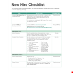 Complete Your New Hire Checklist at Emory | All Steps Covered example document template