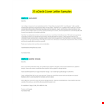 Cover Letters Example Writings example document template