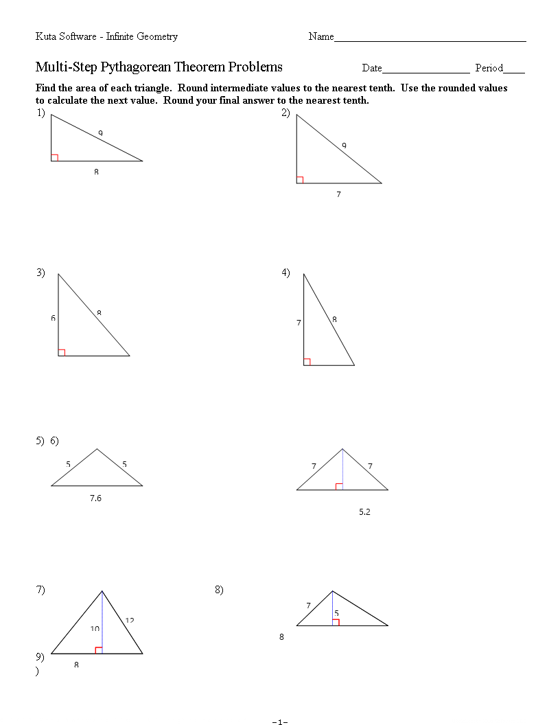 Pythagorean Theorem - Nearest Rounded Values for Accurate Calculation