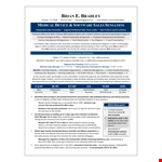 Medical Sales Manager Resume example document template 