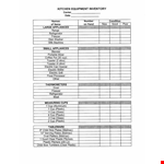 Restaurant Kitchen Inventory List Template - Manage Your Restaurant Stock Efficiently example document template