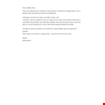Email After Interview example document template
