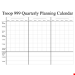 Quarterly Calendar example document template