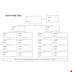 Phone Tree Template for Easy Communication | Simplify Communication with Assistant and Phone Members example document template