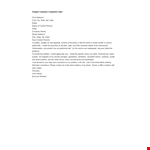 Consumer Letter Of Complaint example document template