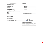 Daily Service Call Report example document template