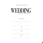 Wedding Day Planner Template example document template