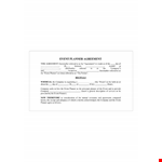 Event Planner Agreement Template | Professional Contract for Event Planners example document template