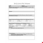 Lesson Plan Template for Students to Meet Their Standards example document template