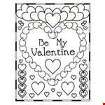 Free Printable Valentine's Day Coloring Page | Coloring Castle example document template