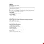 Entry Level Retail Sales Resume - Sales Skills & Ability | Excellent Gresham Experience example document template 