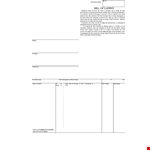 NYK BL Front Bill of Lading Template example document template 