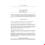 Create an LLC Operating Agreement with our Template - Members and Member Sections Included example document template