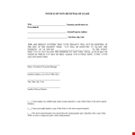 Non Renewal Of Lease Letter Template example document template 