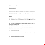 Cohabitation Agreement Template example document template 