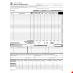 Monthly Expense Report example document template