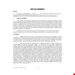 Service Agreement Template - Create a Strong Contract with Your Client example document template