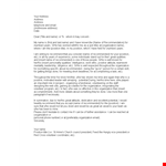 Manager Recommendation Letter Template for Position in the US example document template