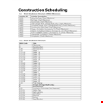 Download Construction Schedule Template - Plan Your Project Efficiently example document template