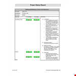 Project Status Report - Get Updates on your Project's Service Progress example document template